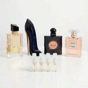 Набір жіночих пробників 4в1 (Yves Saint Laurent Black Opium, Carolina Herrera Good Girl, Yves Saint Laurent Libre, Chanel Coco Mademoiselle), 2 мл 1239 фото