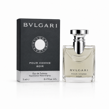 Мініатюра туалетної води Bvlgari Pour Homme Soir для чоловіків, 5 мл 1511 фото